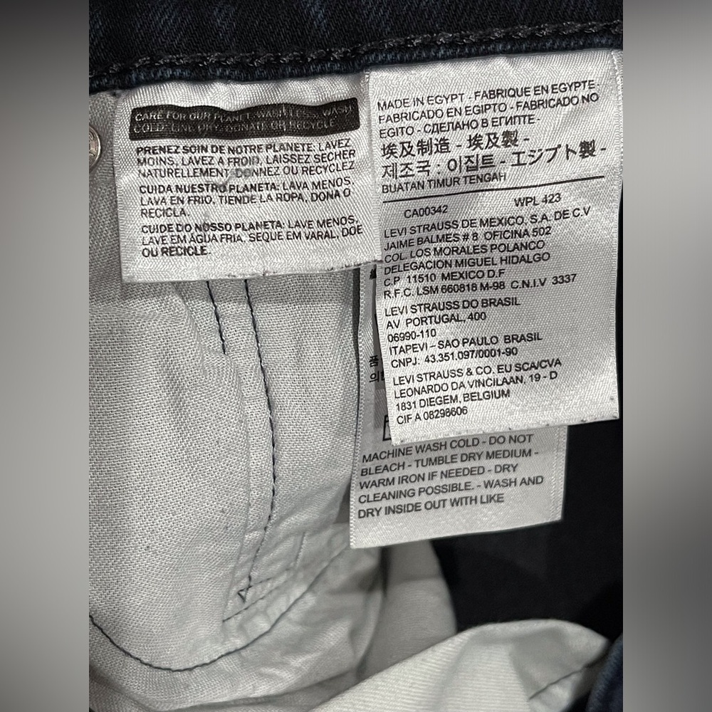 Levi's Men's Deep Indigo Straight Jeans - Picture 10 of 15